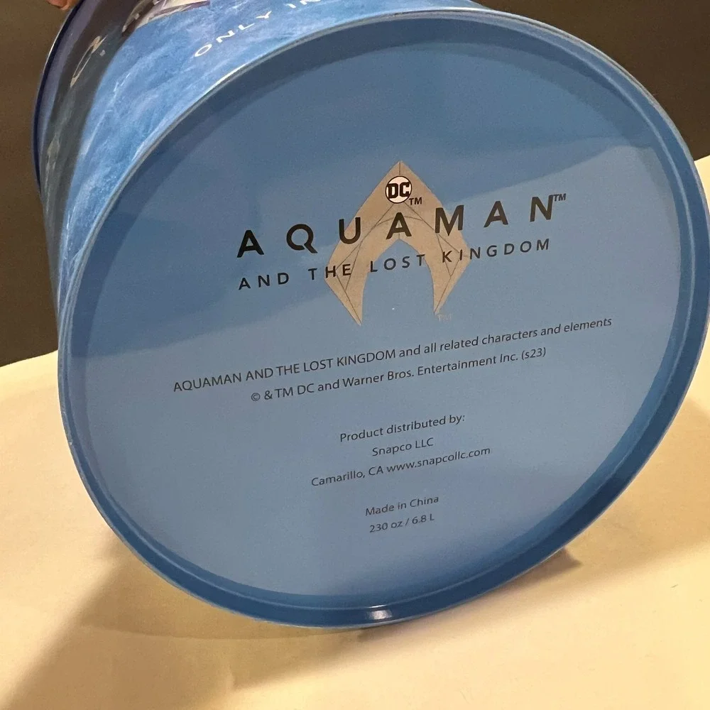 Aquaman and the Lost Kingdom Movie Theater Popcorn Bucket DC 2023‎